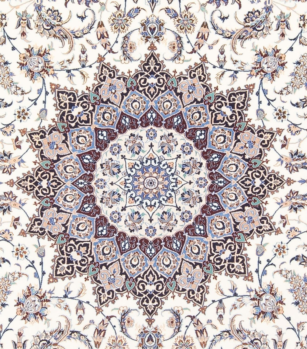 Dywan perski - Nain - Premium kwadratowy  - 308 x 308 cm - kremowy