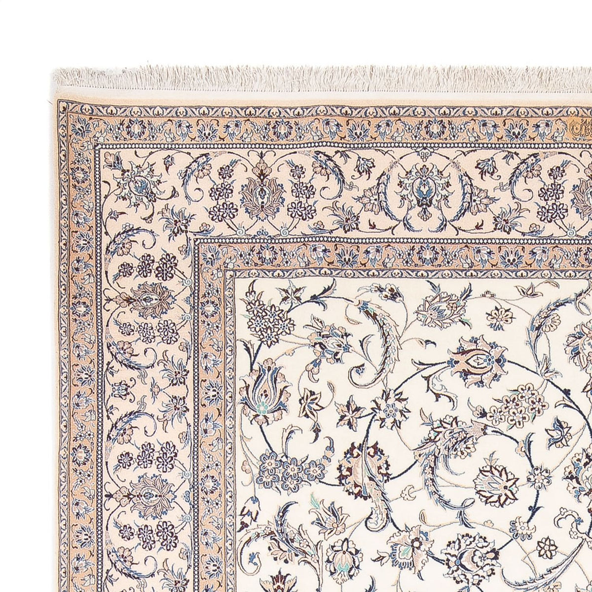 Dywan perski - Nain - Premium - 310 x 213 cm - kremowy