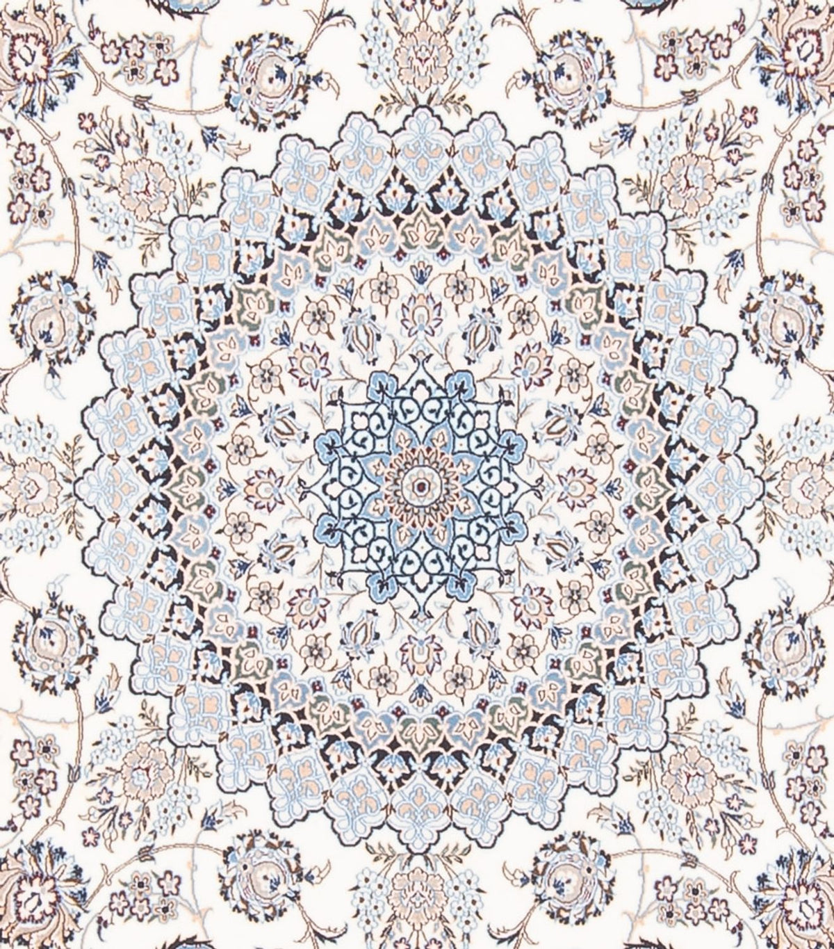 Dywan perski - Nain - Premium - 261 x 247 cm - kremowy