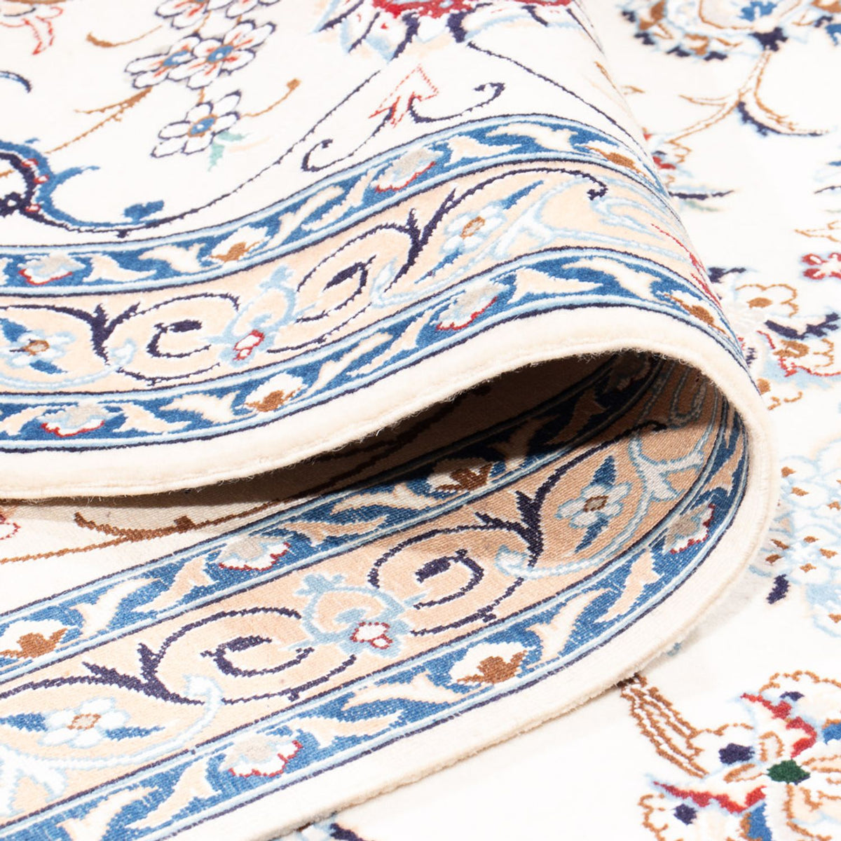 Dywan perski - Nain - Premium - 261 x 247 cm - kremowy