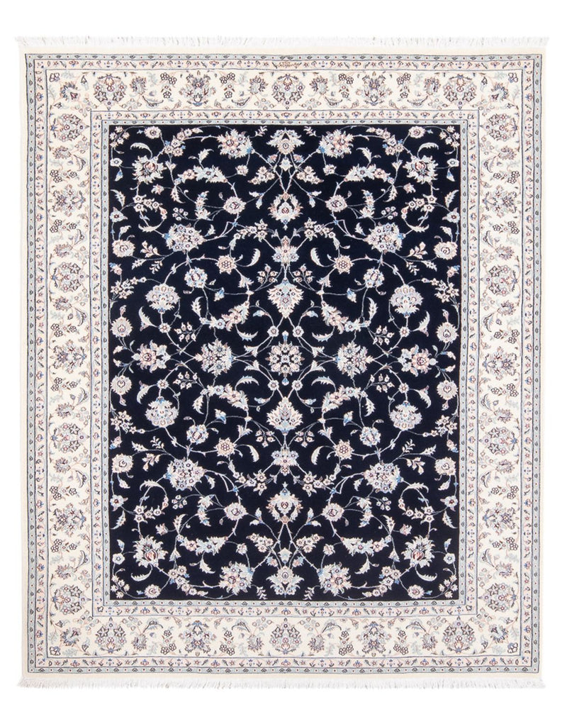 Dywan perski - Nain - Premium - 203 x 151 cm - ciemnoniebieski