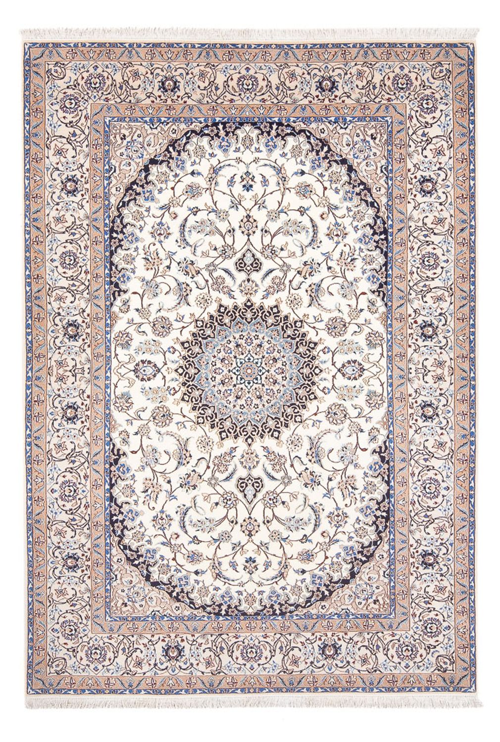 Dywan perski - Nain - Premium - 235 x 152 cm - kremowy