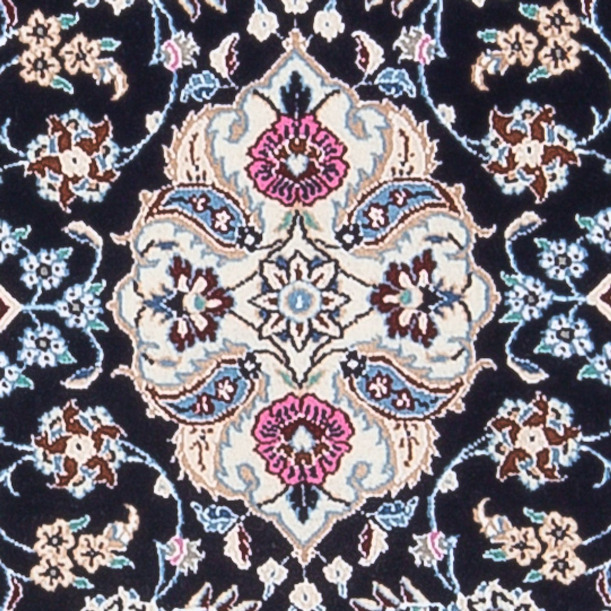 Biegacz Dywan perski - Nain - Premium - 196 x 50 cm - ciemnoniebieski