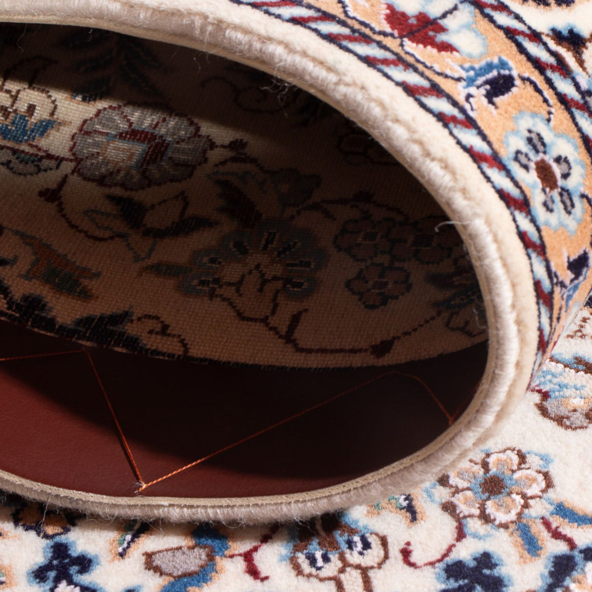 Biegacz Dywan perski - Nain - Premium - 150 x 48 cm - ciemny beż