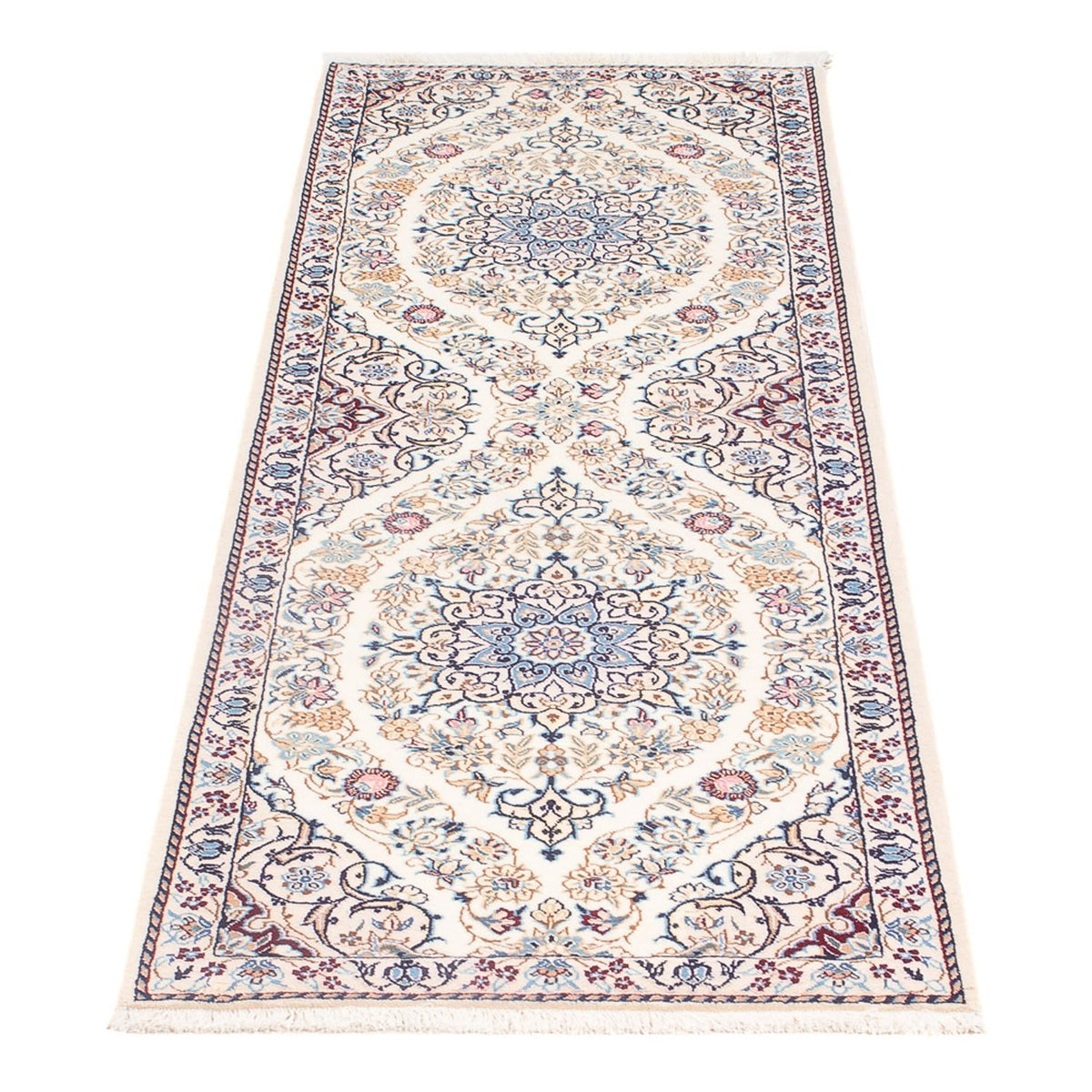 Biegacz Dywan perski - Nain - Premium - 156 x 48 cm - kremowy
