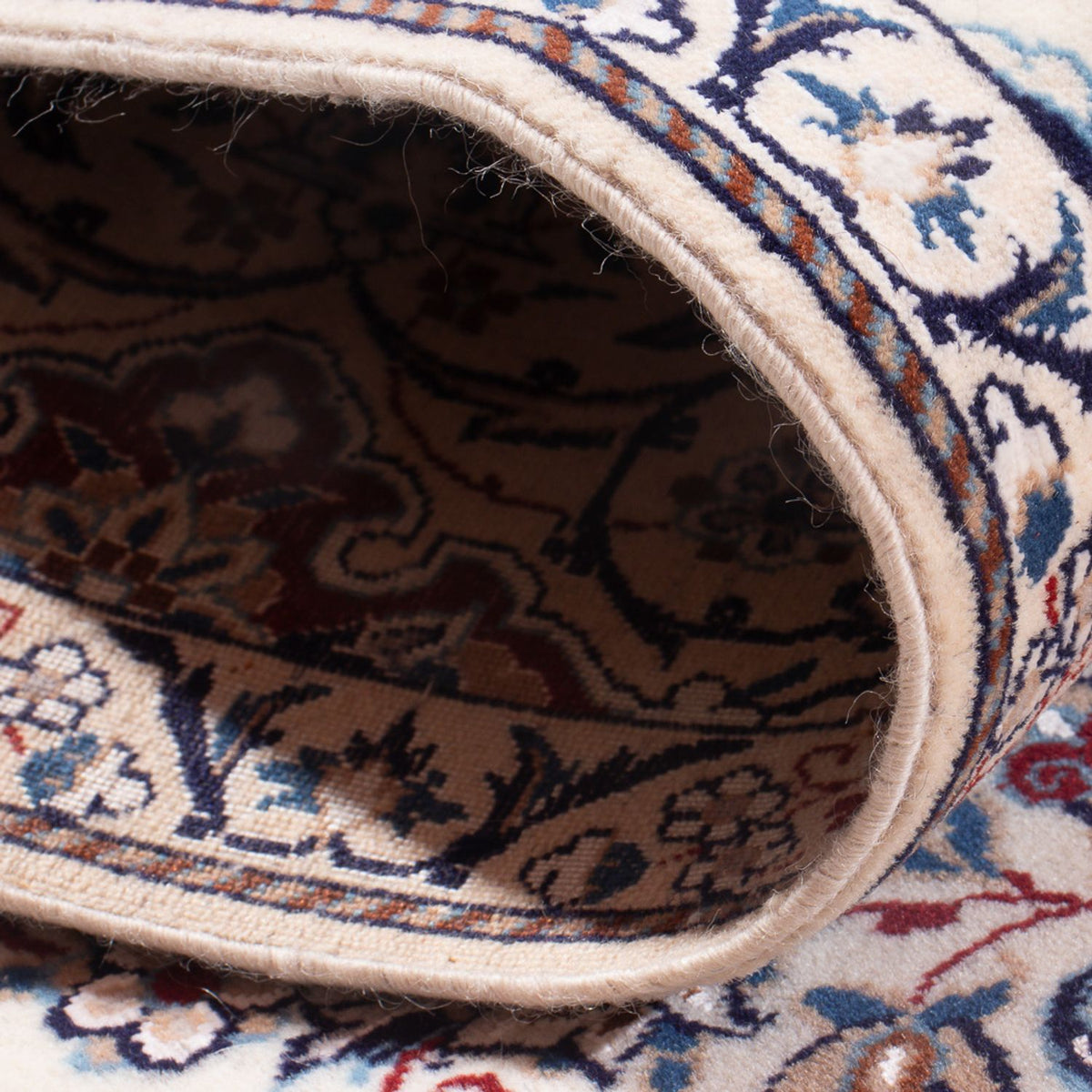 Biegacz Dywan perski - Nain - Premium - 209 x 49 cm - ciemny beż