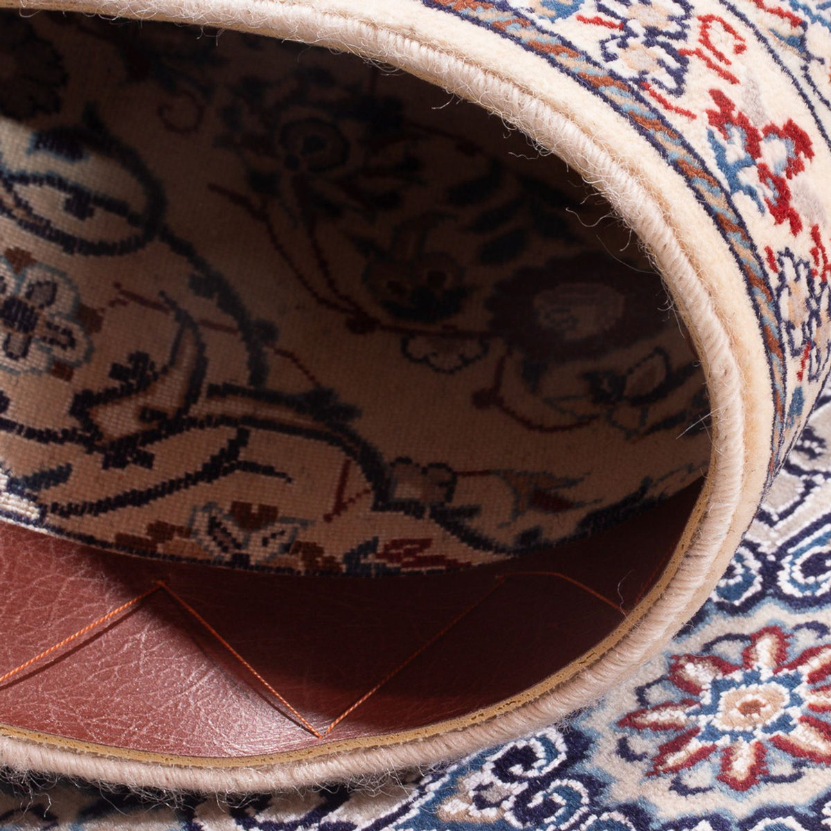 Biegacz Dywan perski - Nain - Premium - 208 x 49 cm - ciemny beż