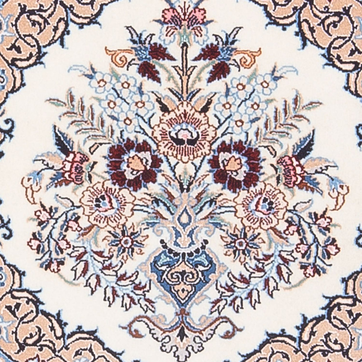 Biegacz Dywan perski - Nain - Premium - 204 x 50 cm - kremowy