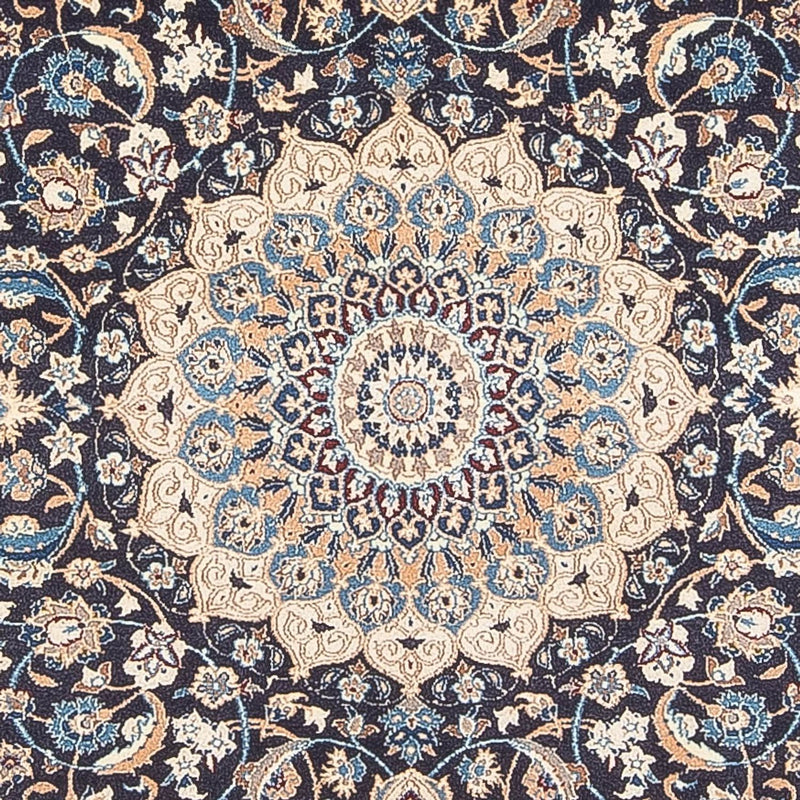 Dywan perski - Nain - Premium - 202 x 129 cm - ciemnoniebieski