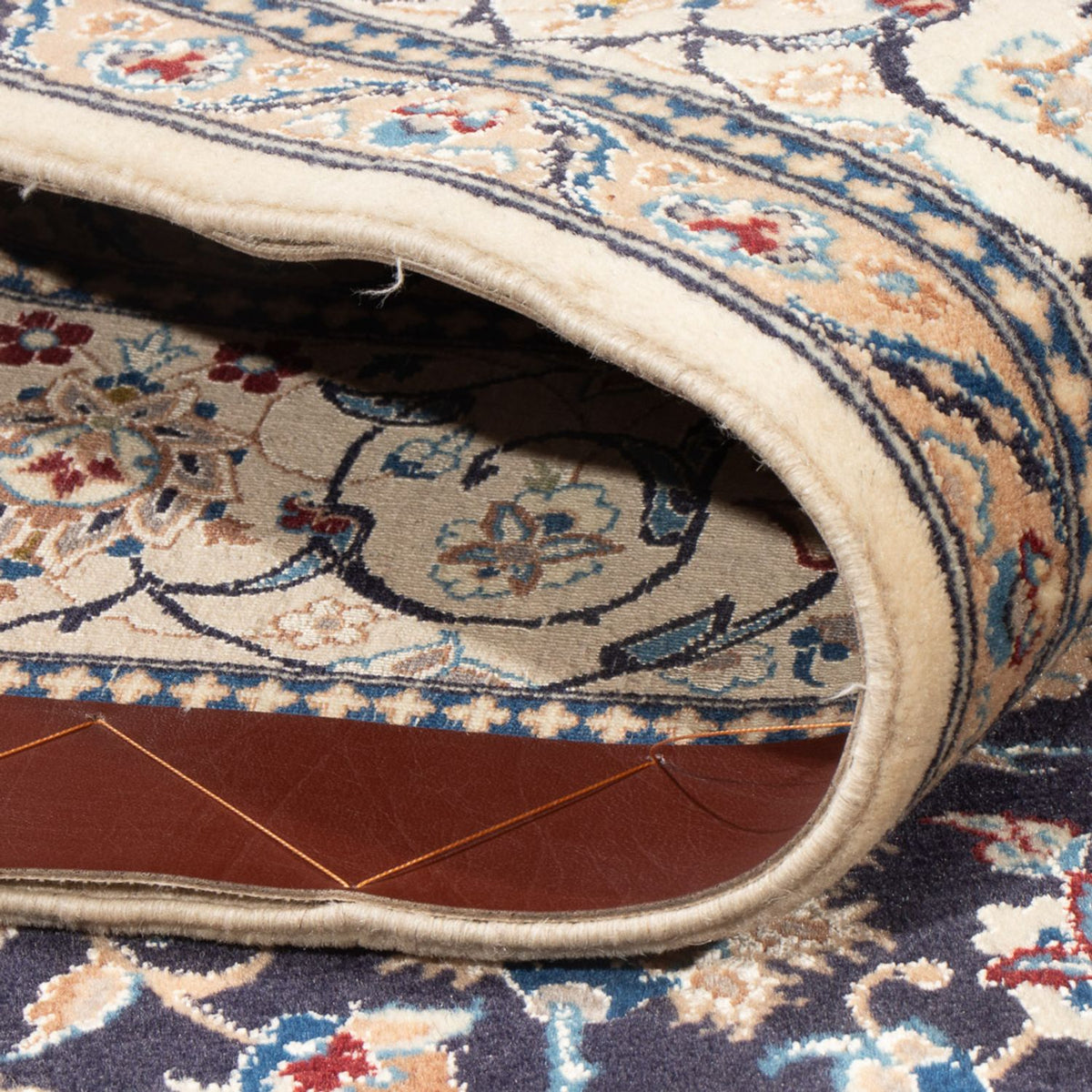 Dywan perski - Nain - Premium - 202 x 129 cm - ciemnoniebieski