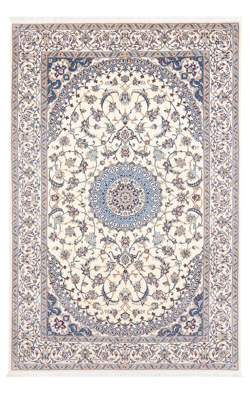 Dywan perski - Nain - Premium - 211 x 130 cm - kremowy