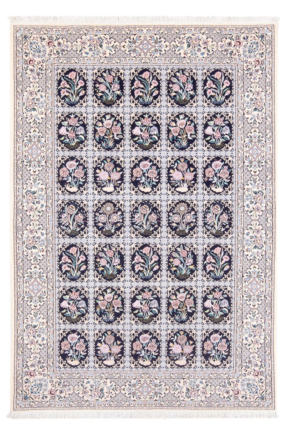 Dywan perski - Nain - Premium - 220 x 148 cm - ciemnoniebieski