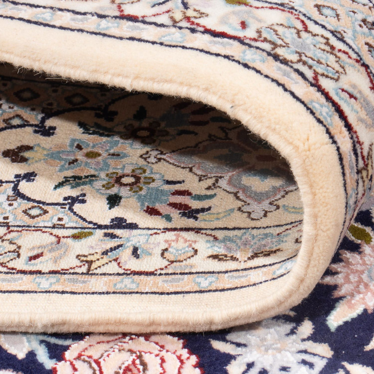 Dywan perski - Nain - Premium - 220 x 148 cm - ciemnoniebieski