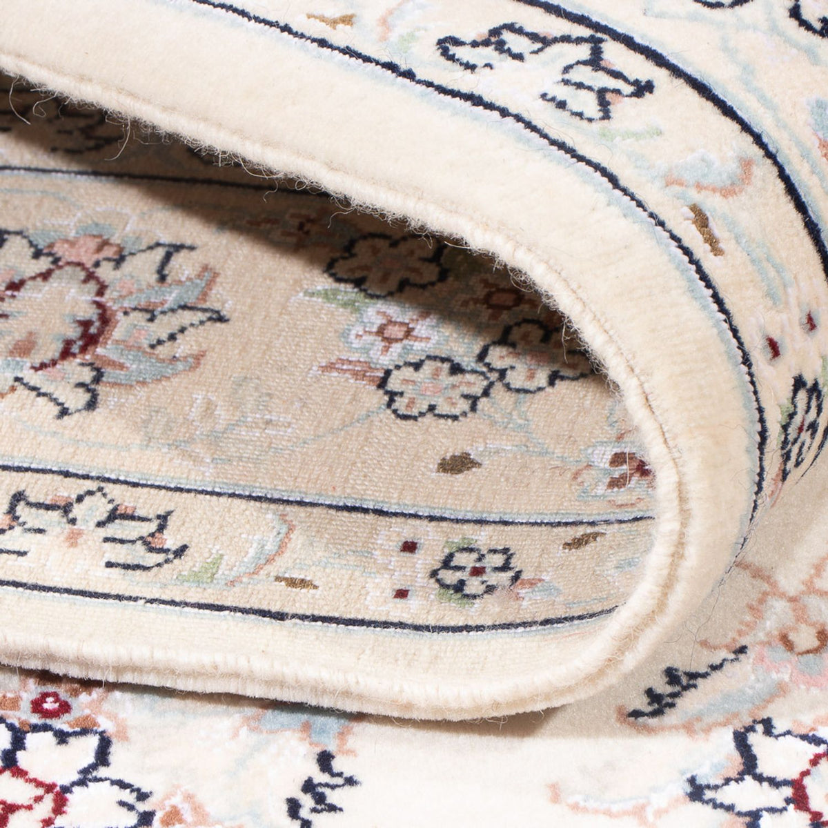 Dywan perski - Nain - Premium - 161 x 110 cm - kremowy