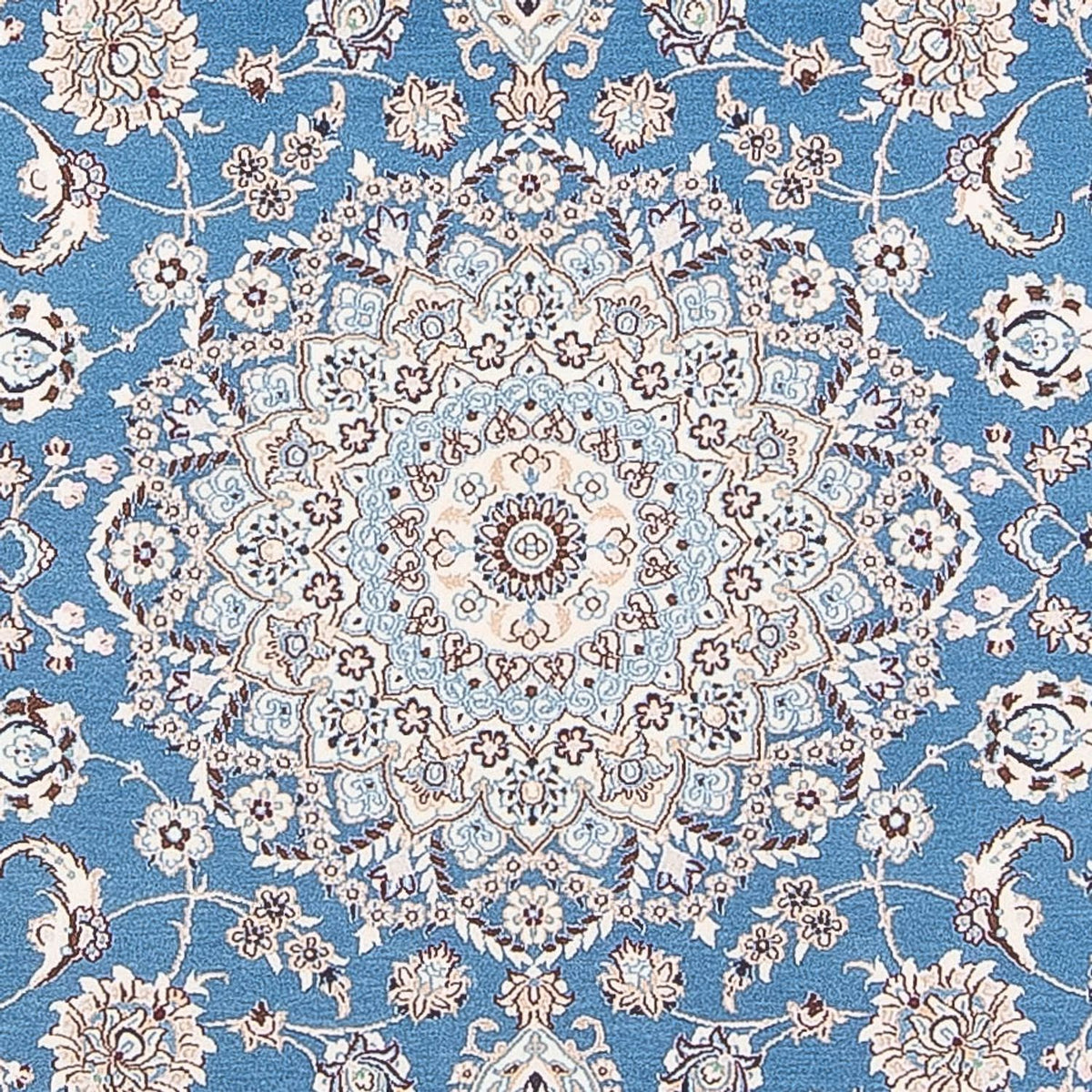 Dywan perski - Nain - Premium - 198 x 131 cm - niebieski