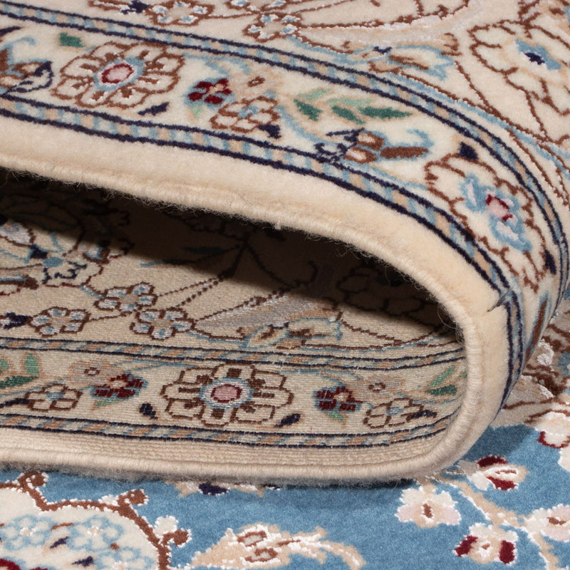 Dywan perski - Nain - Premium - 198 x 131 cm - niebieski