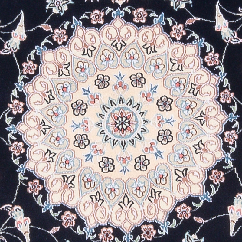 Dywan perski - Nain - Premium - 141 x 93 cm - ciemnoniebieski