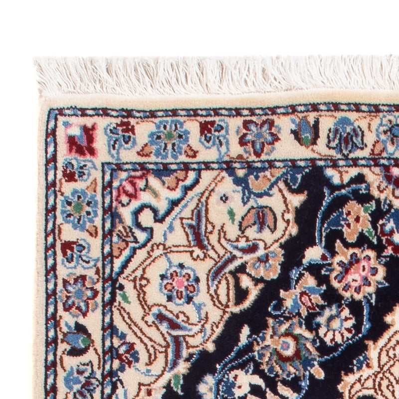 Dywan perski - Nain - Premium - 83 x 48 cm - ciemnoniebieski