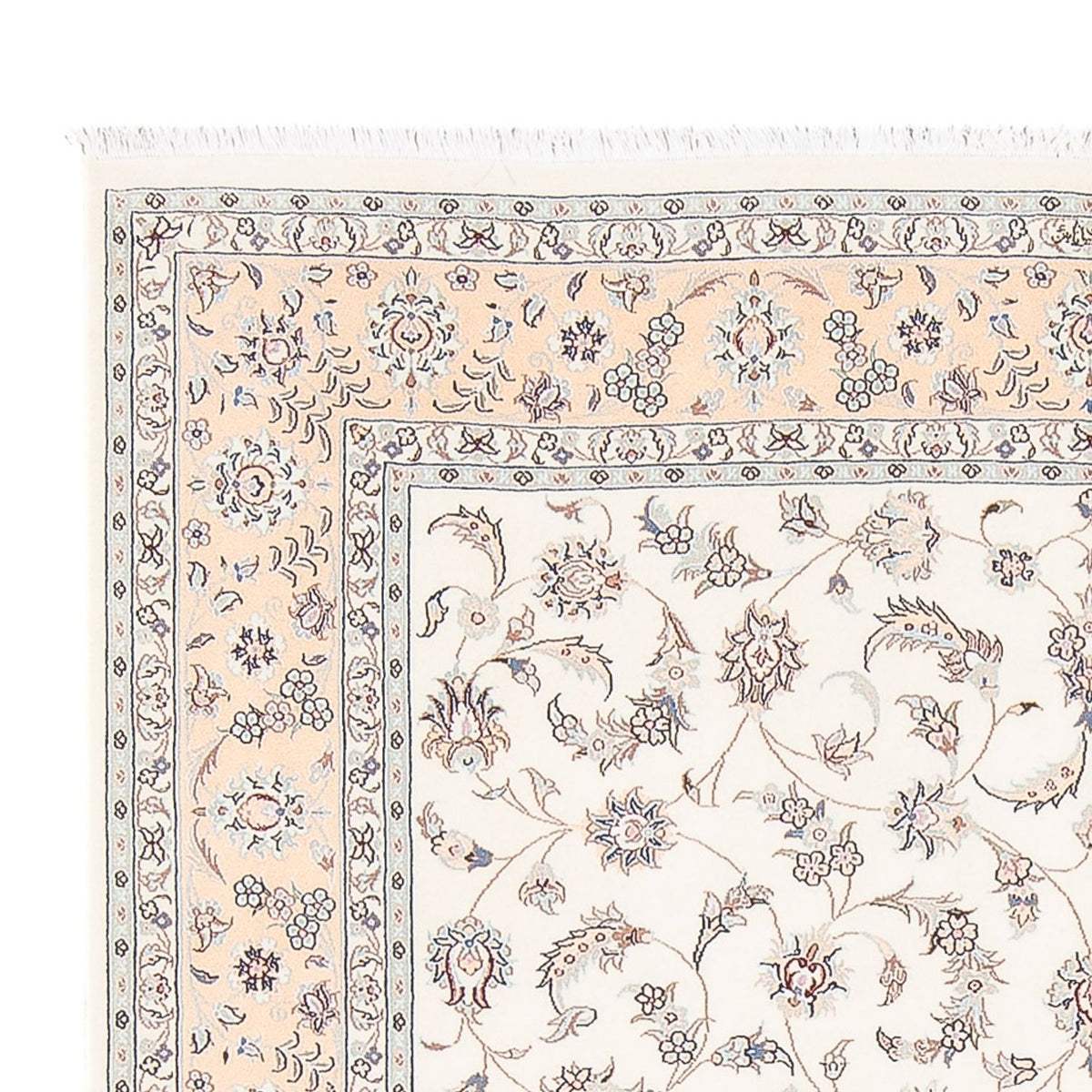 Dywan perski - Nain - Premium - 202 x 150 cm - kremowy