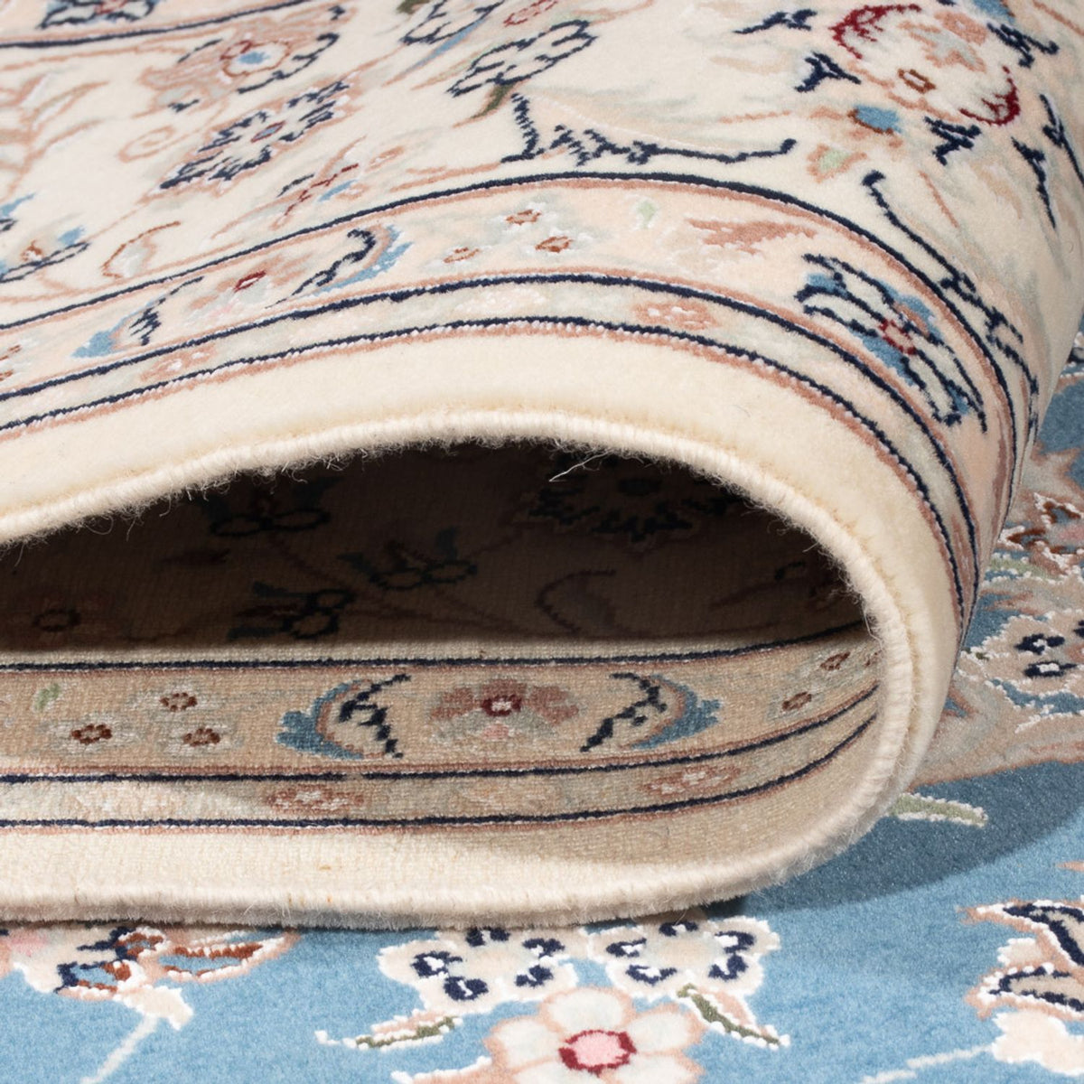 Dywan perski - Nain - Premium - 200 x 150 cm - niebieski