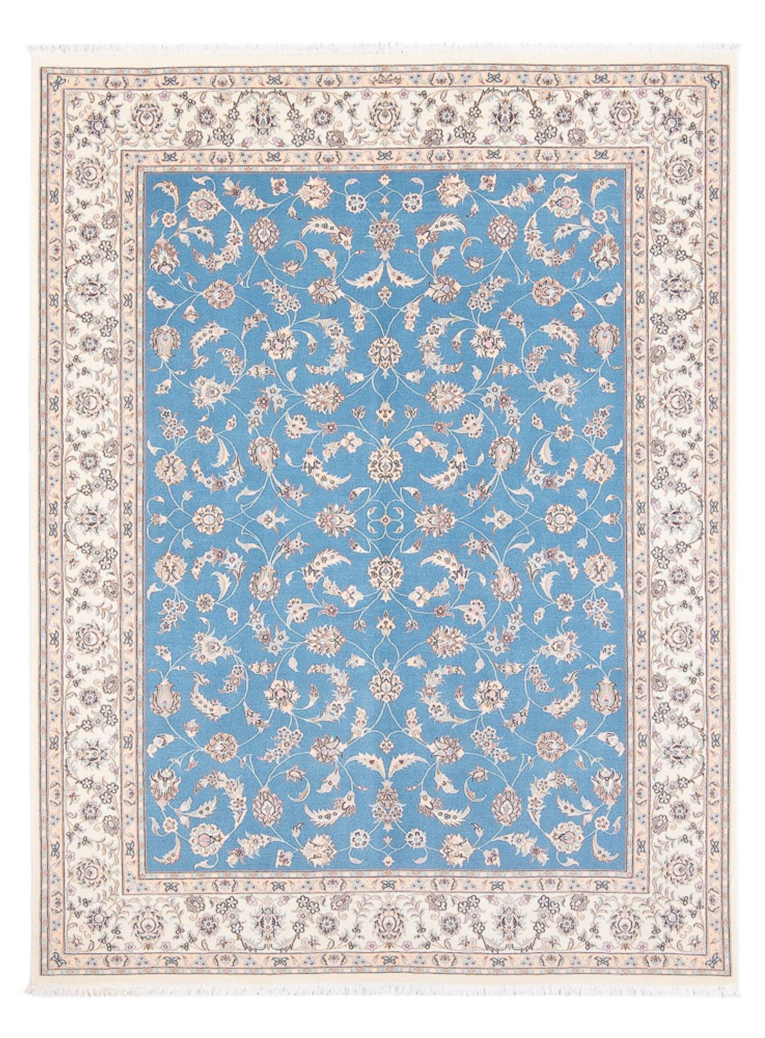 Dywan perski - Nain - Premium - 208 x 150 cm - niebieski