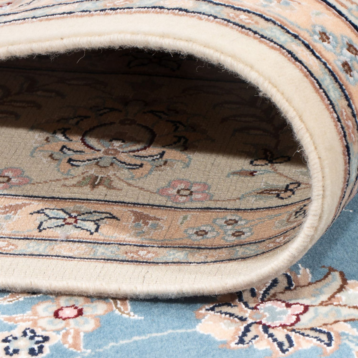 Dywan perski - Nain - Premium - 208 x 150 cm - niebieski