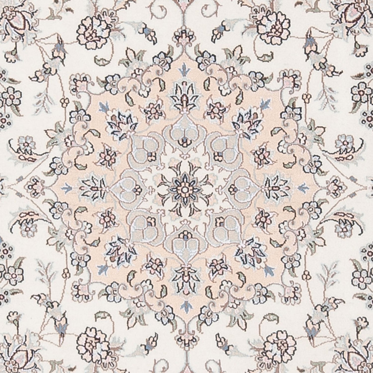 Dywan perski - Nain - Premium - 161 x 109 cm - kremowy