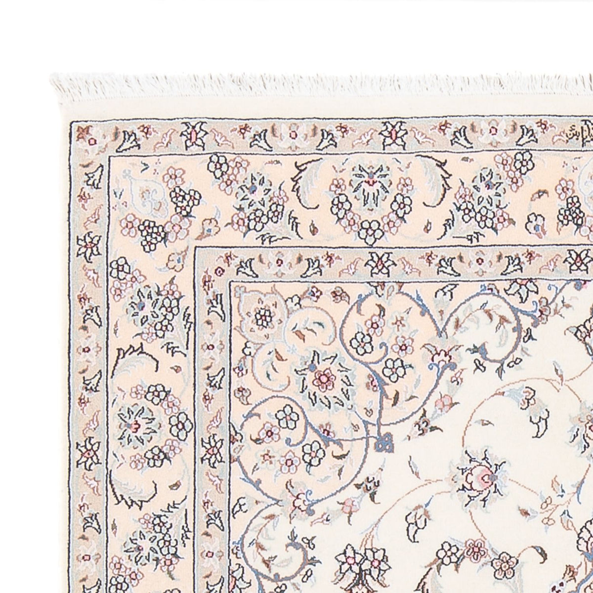 Dywan perski - Nain - Premium - 158 x 111 cm - kremowy