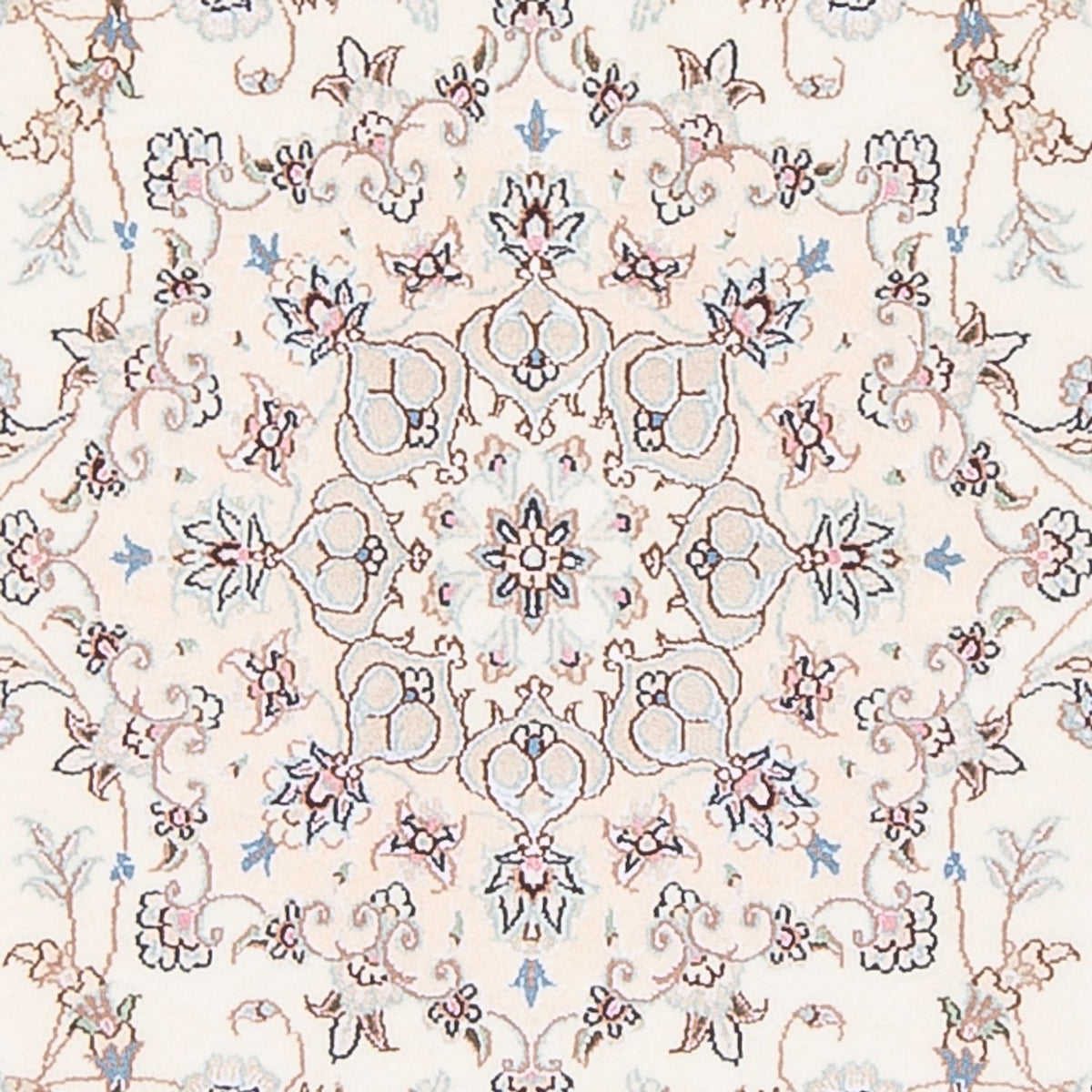 Dywan perski - Nain - Premium - 164 x 111 cm - kremowy