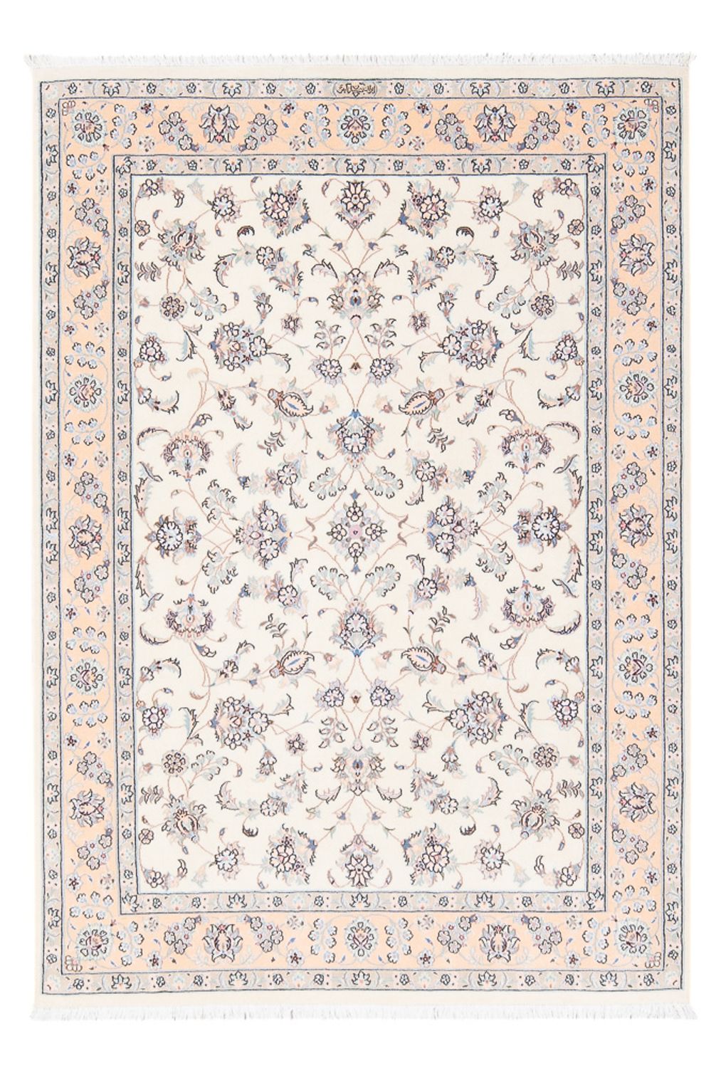 Dywan perski - Nain - Premium - 160 x 110 cm - kremowy