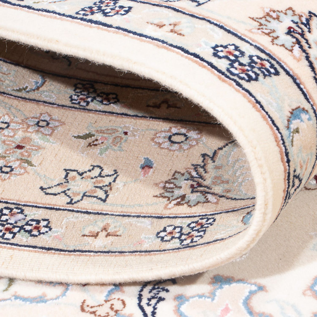 Dywan perski - Nain - Premium - 160 x 108 cm - kremowy