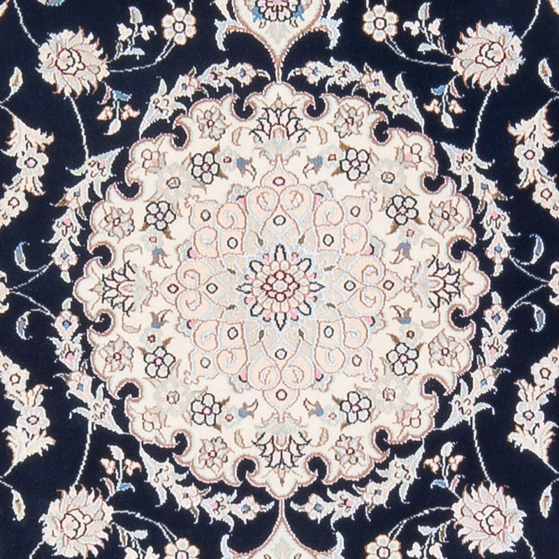 Dywan perski - Nain - Premium - 160 x 110 cm - ciemnoniebieski