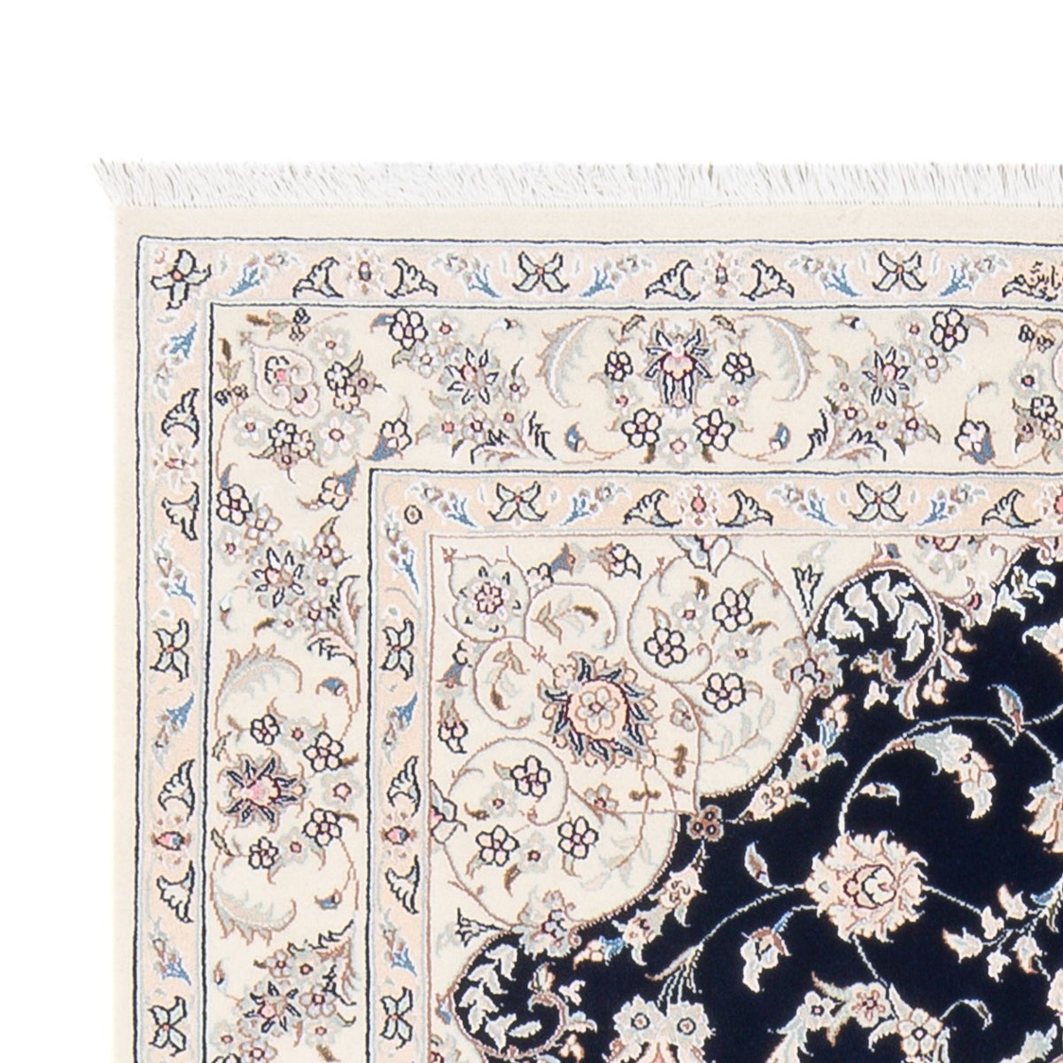 Dywan perski - Nain - Premium - 160 x 110 cm - ciemnoniebieski