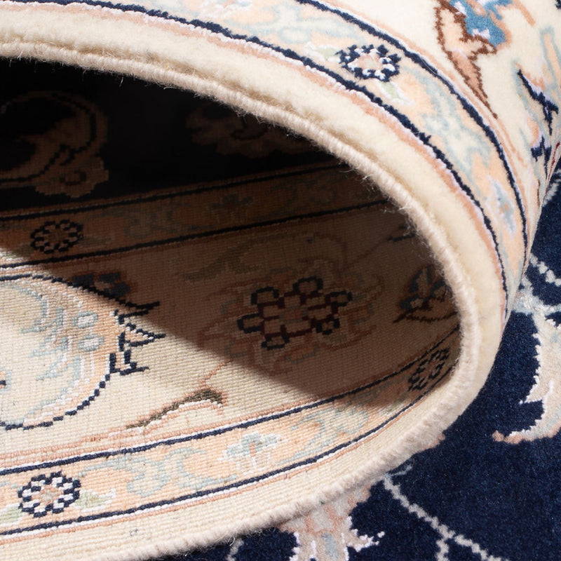 Dywan perski - Nain - Premium - 120 x 81 cm - ciemnoniebieski