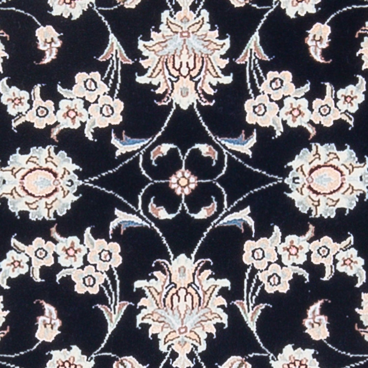 Dywan perski - Nain - Premium - 123 x 81 cm - ciemnoniebieski