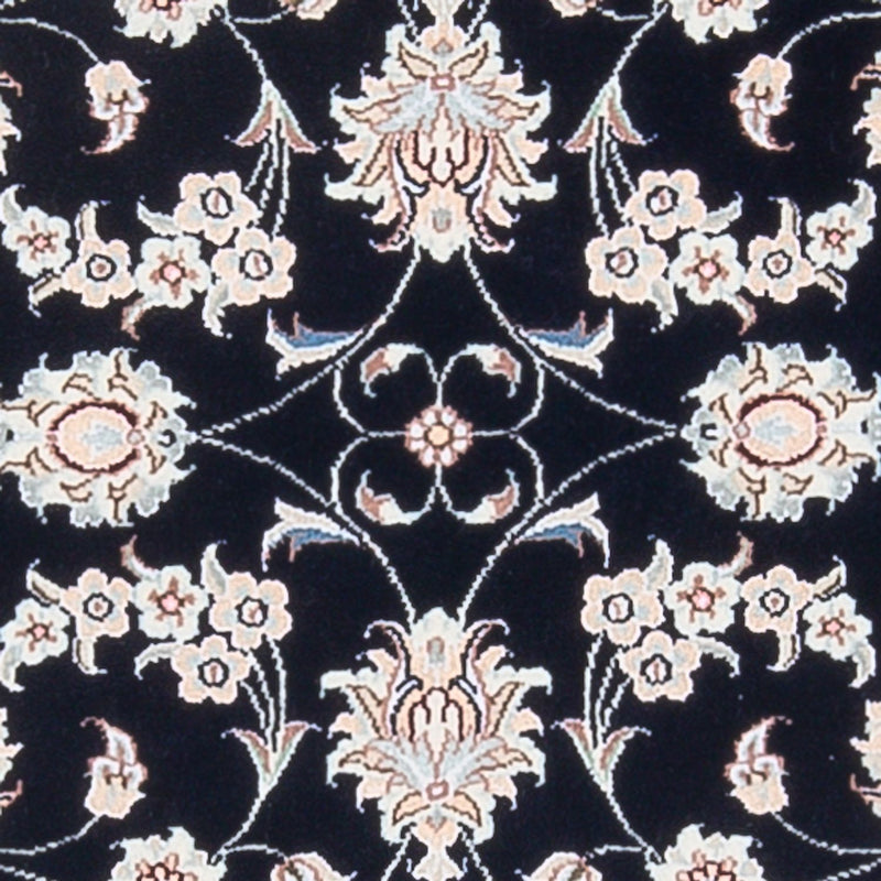 Dywan perski - Nain - Premium - 123 x 81 cm - ciemnoniebieski