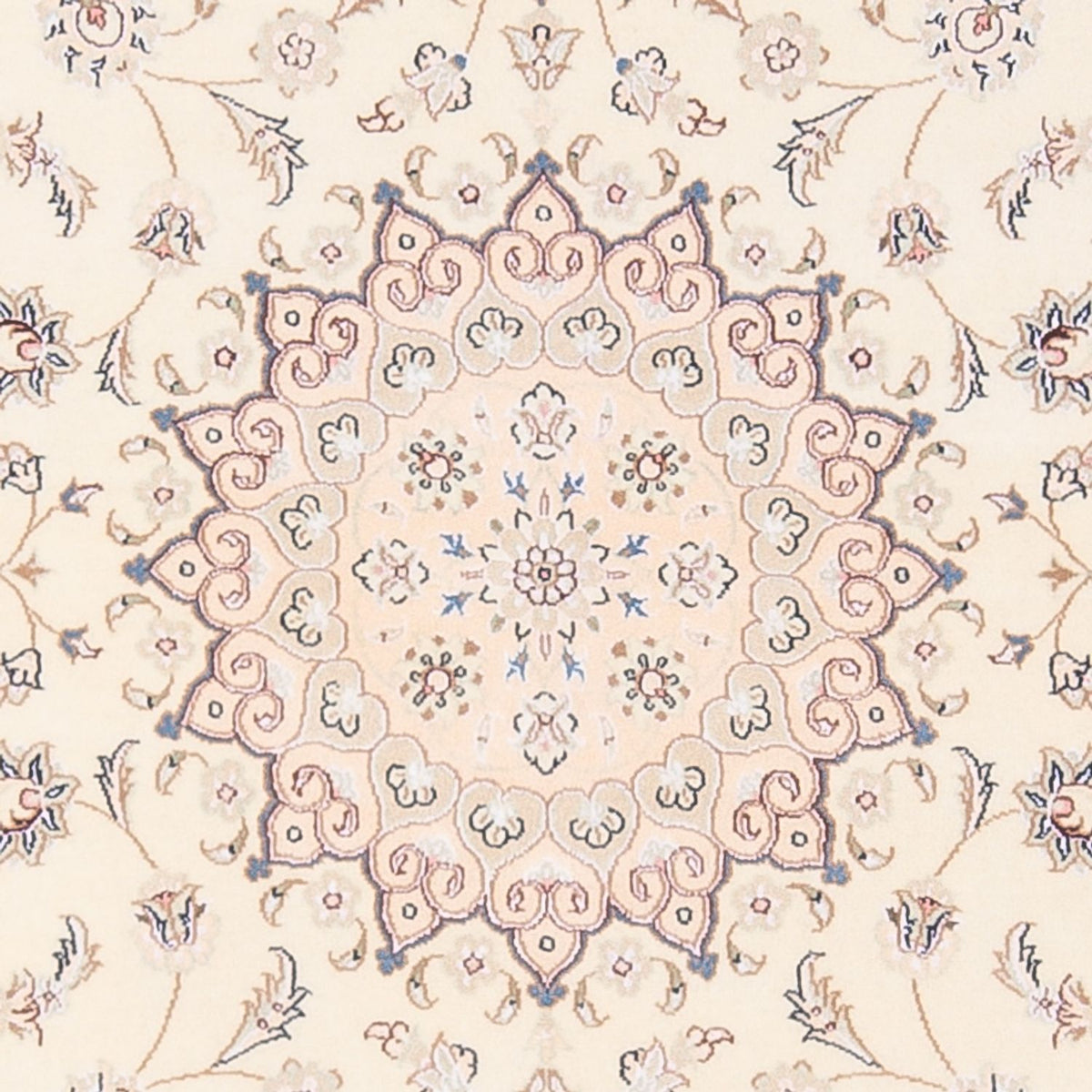 Dywan perski - Nain - Premium - 163 x 108 cm - kremowy