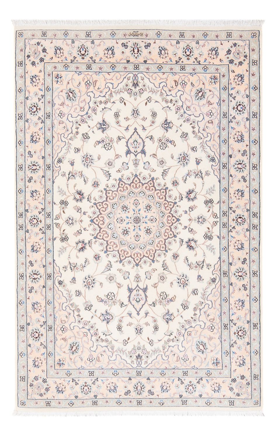 Dywan perski - Nain - Premium - 165 x 108 cm - kremowy
