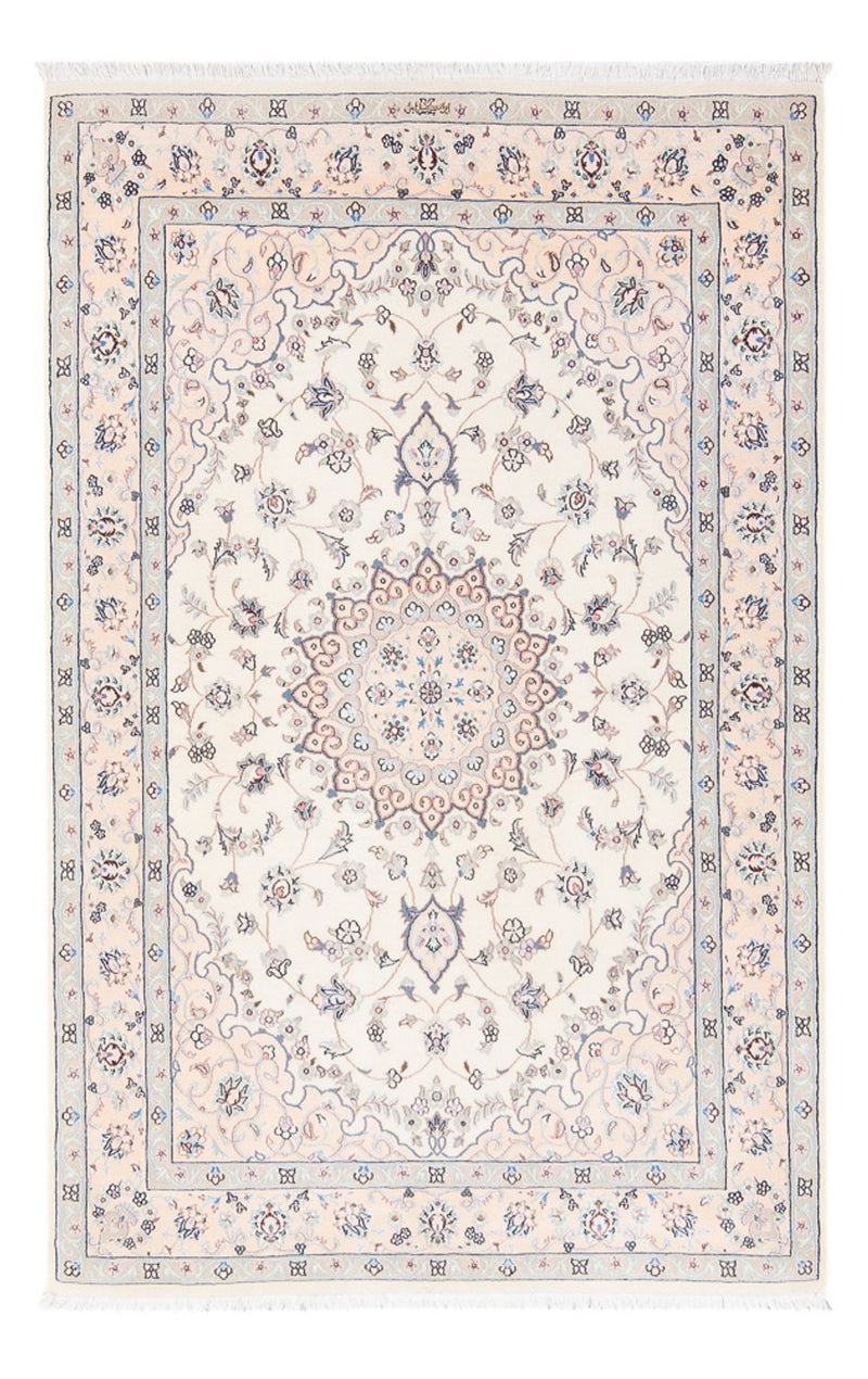Dywan perski - Nain - Premium - 165 x 108 cm - kremowy