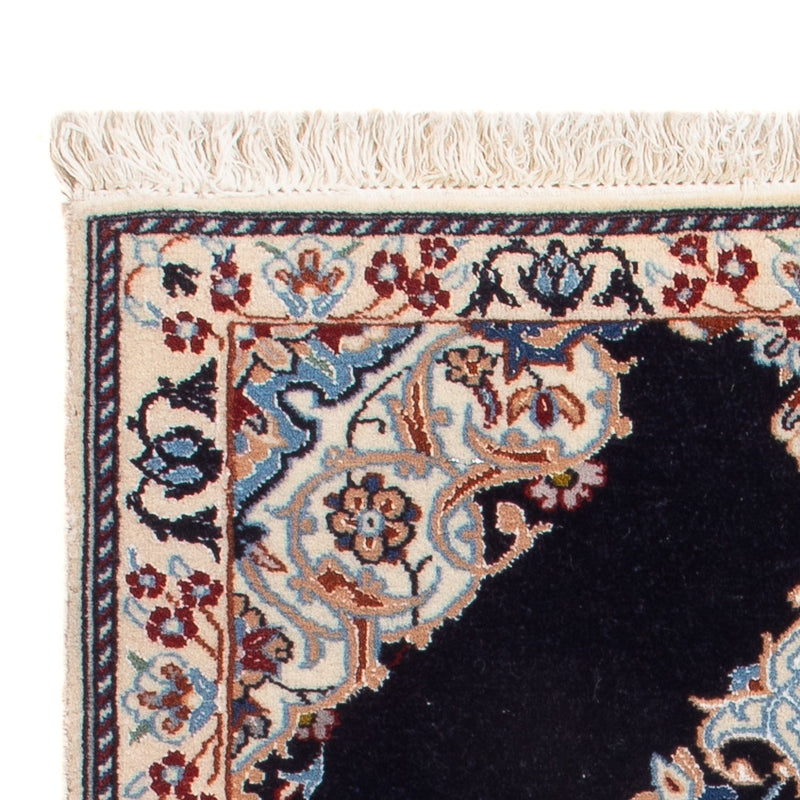 Dywan perski - Nain - Premium - 75 x 50 cm - ciemnoniebieski