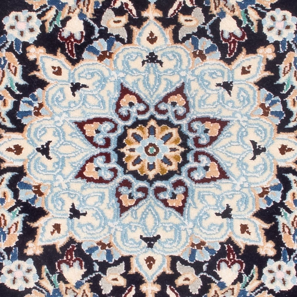 Dywan perski - Nain - Premium - 77 x 50 cm - jasnoniebieski