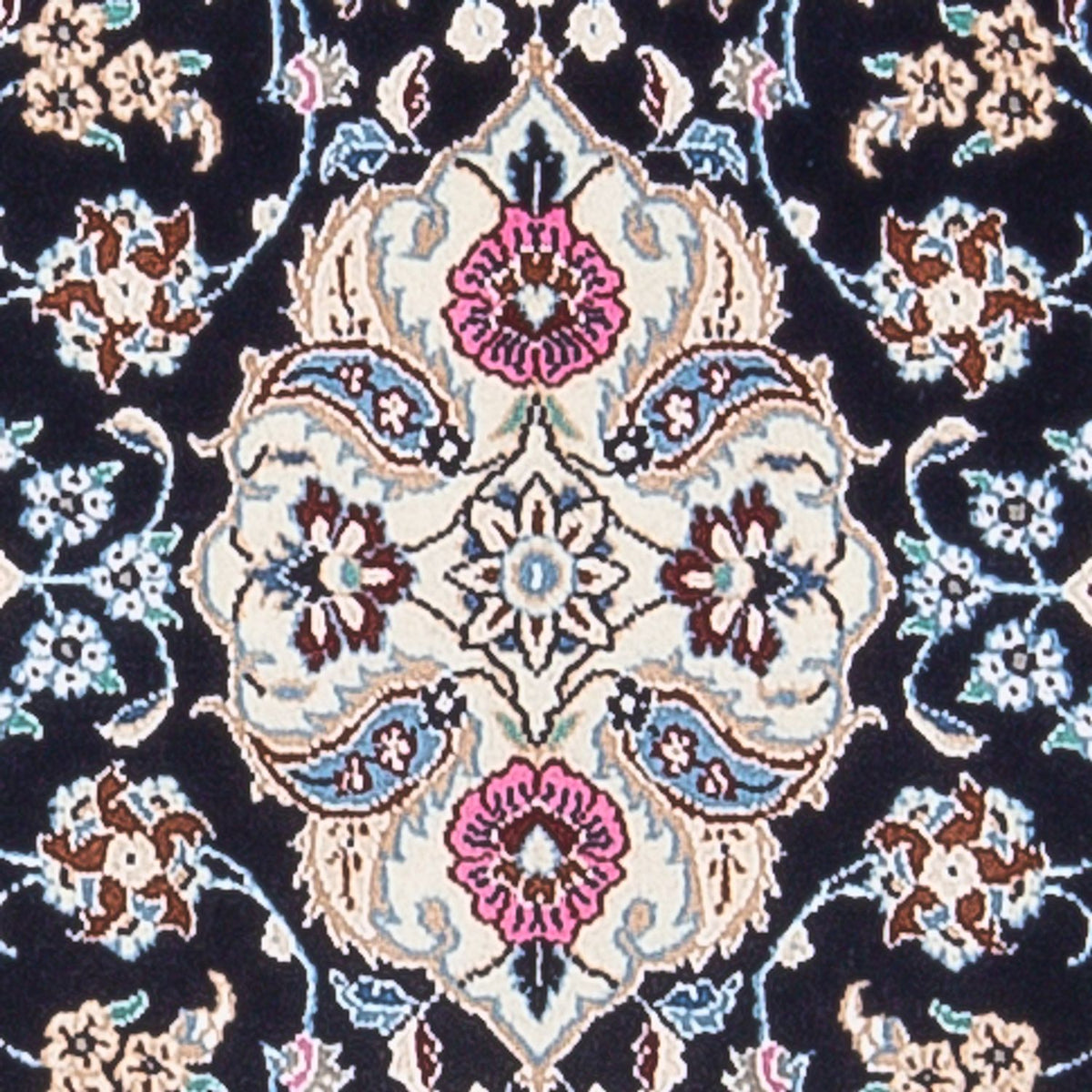 Biegacz Dywan perski - Nain - Premium - 197 x 48 cm - ciemnoniebieski