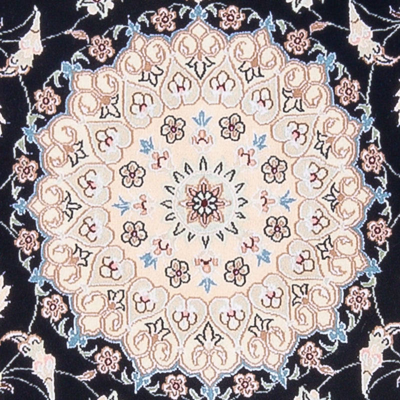 Dywan perski - Nain - Premium - 144 x 90 cm - ciemnoniebieski