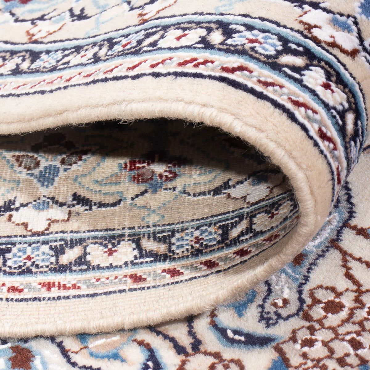 Dywan perski - Nain - Premium - 145 x 71 cm - ciemny beż