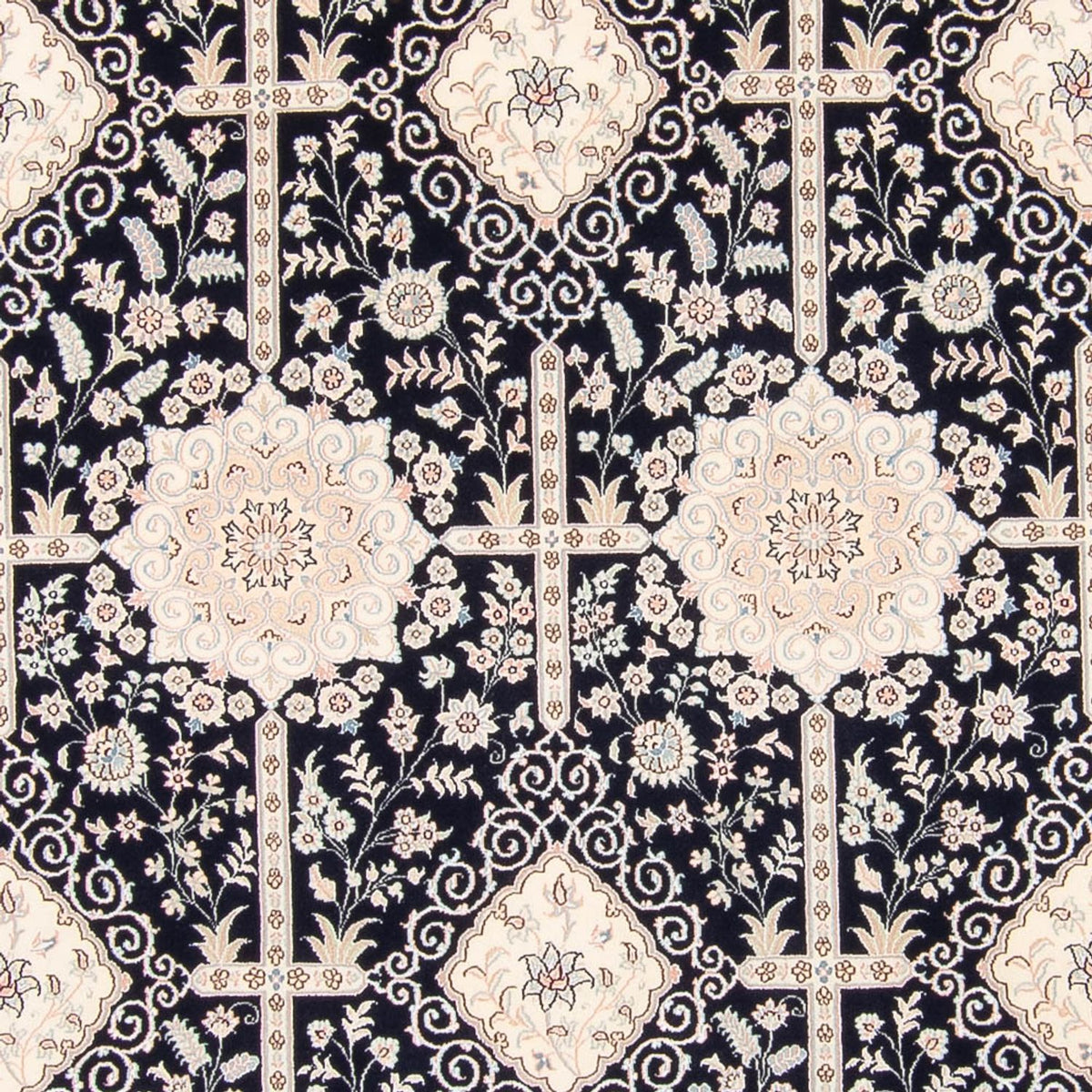 Dywan perski - Nain - 263 x 245 cm - ciemnoniebieski