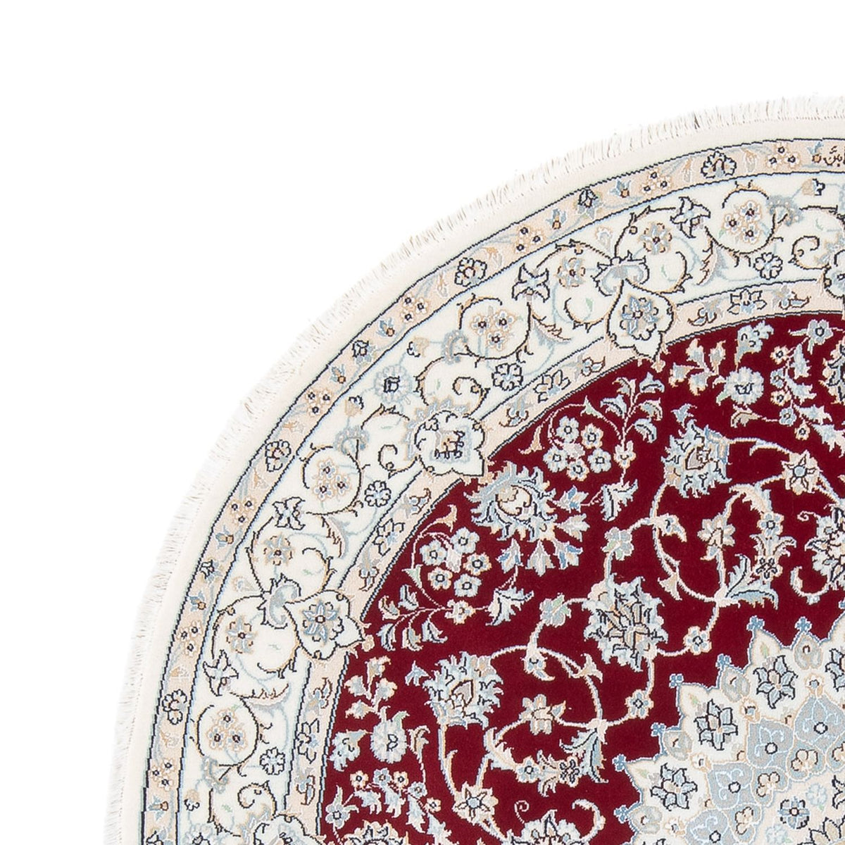 Dywan perski - Nain - Premium okrągły  - 150 x 150 cm - czerwony