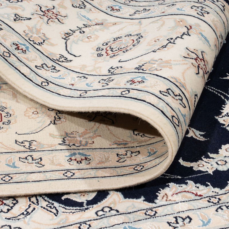 Dywan perski - Nain - 261 x 223 cm - ciemnoniebieski