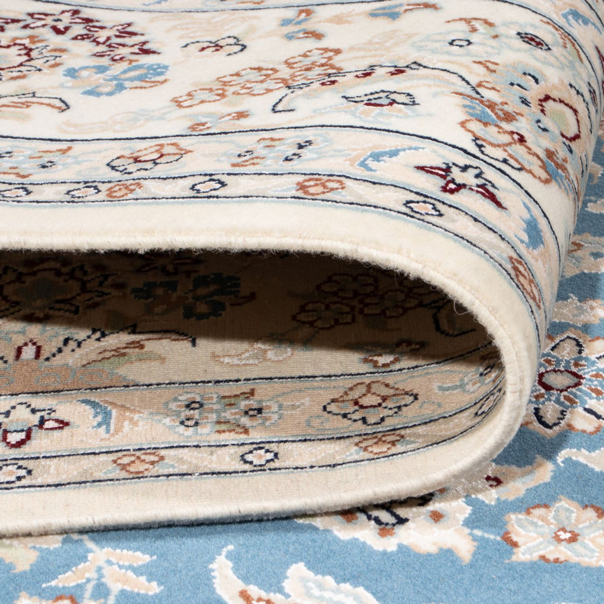 Perserteppich - Nain - 304 x 198 cm - hellblau