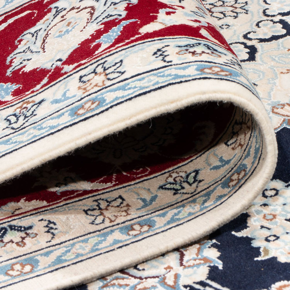 Perserteppich - Nain - 296 x 198 cm - dunkelblau