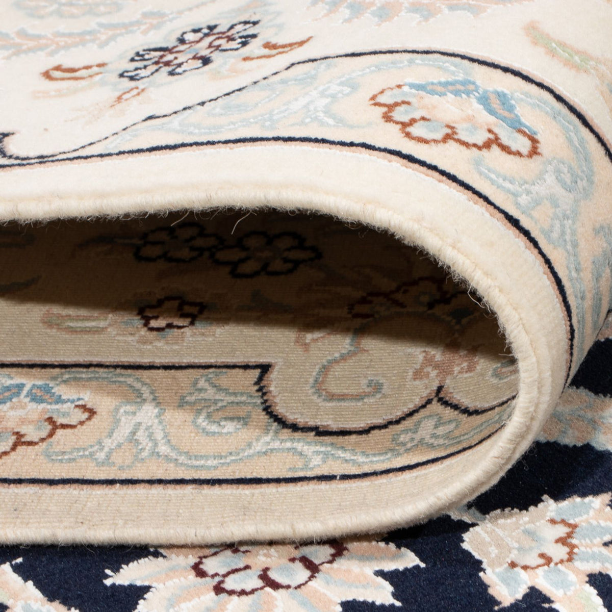 Dywan perski - Nain - Premium - 294 x 198 cm - ciemnoniebieski